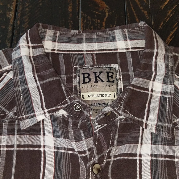 Bke Button Down Shirt Athletic Fit XL - Picture 8 of 8